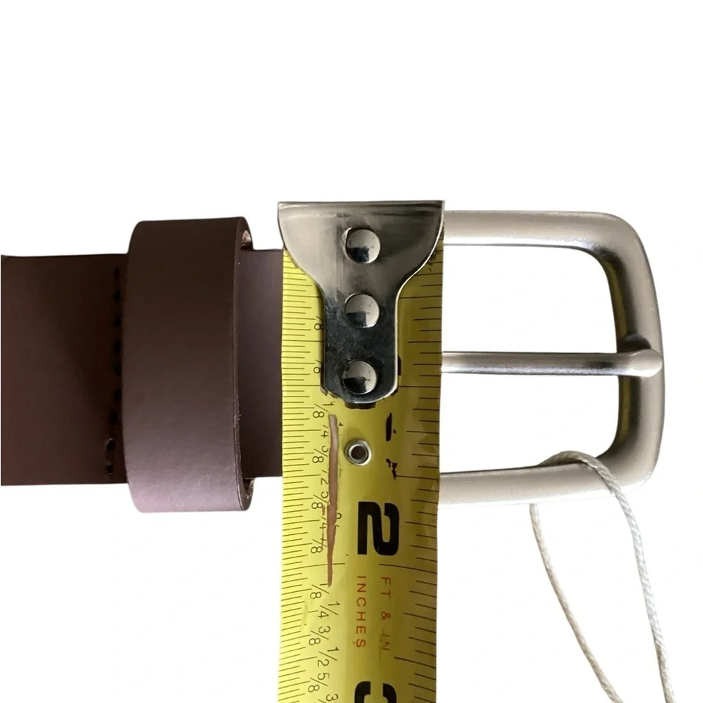 Men's Brown Leather Belt Vatan Handmade New with Tags in Box Size 40 Nice Gift